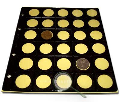 Hojas para monedas "PARDO" - Ref.75300