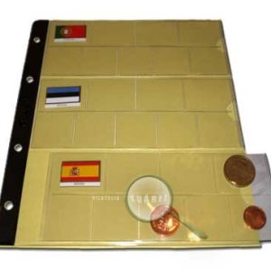 Paquete 10 Hojas para monedas «PARDO» – Ref.76700
