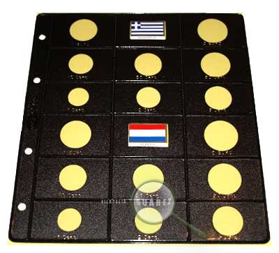 Hojas para euros "PARDO".Ref.755