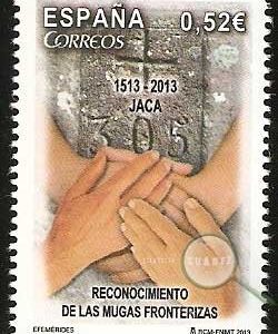 Sello 4778. Reconocimiento de las Mugas Fronterizas