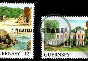 Serie de sellos Isla Guernsey nº 417/18 (**)