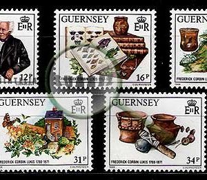Serie de sellos Isla Guernsey nº 423/27 (**)