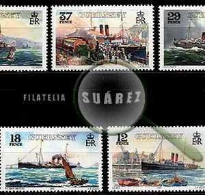 Serie de sellos Isla Guernsey nº 462/66 (**)
