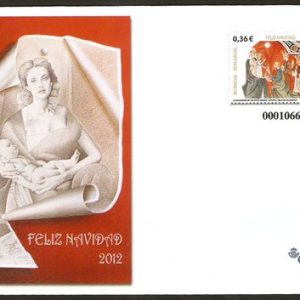 137. Sobre Entero Postal Navidad 2012 (1 sobre)