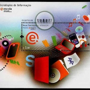 Hoja Bloque Portugal Sin numerar. Nuevas Tec. Información (**)