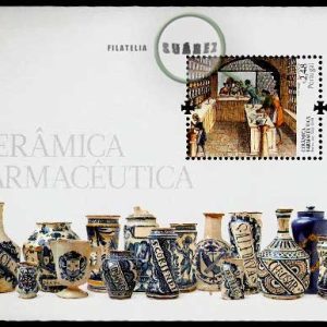 Hoja Bloque Portugal Sin numerar. Cerámica Farmacéutica (**)