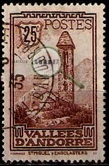 Serie de sellos Andorra Francesa nº 0031 (o)