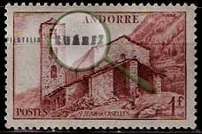 Serie de sellos Andorra Francesa nº 0100 (**)