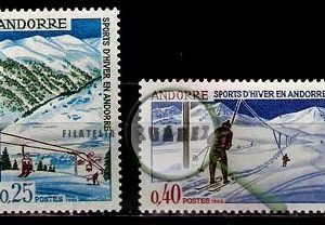 Serie de sellos Andorra Francesa nº 0175/76 (**)