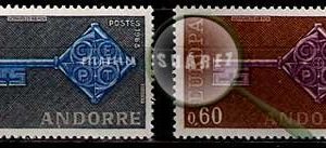 Serie de sellos Andorra Francesa nº 0188/89 (**)