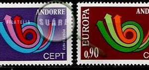 Serie de sellos Andorra Francesa nº 0226/27 (**)