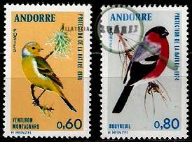 Serie de sellos Andorra Francesa nº 0240/41 (**)