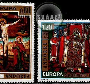 Serie de sellos Andorra Francesa nº 0243/44 (**)