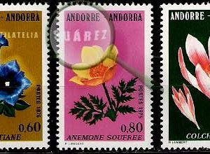 Serie de sellos Andorra Francesa nº 0245/47 (**)
