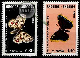Serie de sellos Andorra Francesa nº 0258/59 (**)