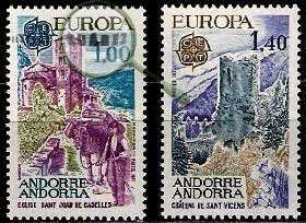 Serie de sellos Andorra Francesa nº 0261/62 (**)