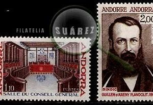 Serie de sellos Andorra Francesa nº 0265/66 (**)