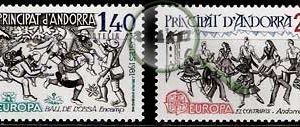 Serie de sellos Andorra Francesa nº 0292/93 (**)