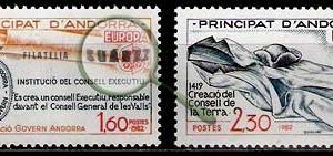 Serie de sellos Andorra Francesa nº 0300/01 (**)