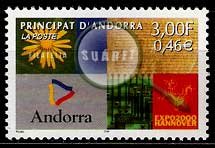 Serie de sellos Andorra Francesa nº 0536 (**)