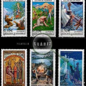 Serie de sellos Andorra Francesa nº 0559/64 (**)