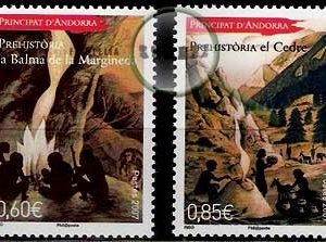 Serie de sellos Andorra Francesa nº 0646/47 (**)