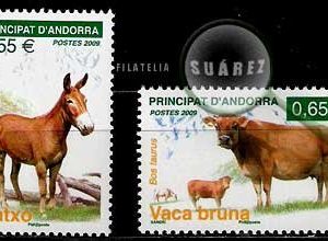 Serie de sellos Andorra Francesa nº 0667/68 (**)