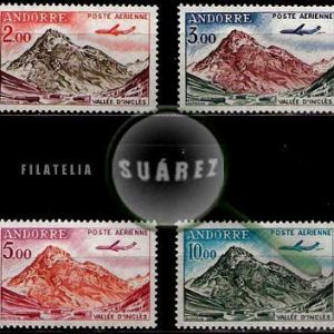 Serie de sellos Andorra Francesa nº A 005/8 (**)