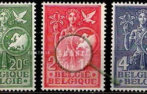Serie de sellos Bélgica nº 0927/29 (*)
