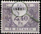 Serie de sellos Bélgica nº T – 59 (*)