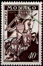 Serie de sellos Mónaco Obliterado nº 16 (**)
