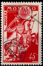 Serie de sellos Mónaco Obliterado nº 17 (**)