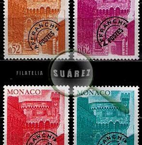 Serie de sellos Mónaco Obliterado nº 42/45 (**)
