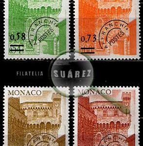 Serie de sellos Mónaco Obliterado nº 50/53 (**)