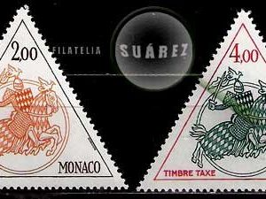 Serie de sellos Mónaco nº T-71/72 (**)