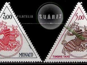 Serie de sellos Mónaco nº T-73/74 (**)