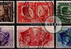 Serie de sellos Italia nº 0432/37 (o)