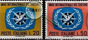 Serie de sellos Italia nº 0985/86 (o)