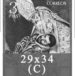 Filoestuches Antiguo Togall «C». Ancho:29mm Alto: 34 Abierto