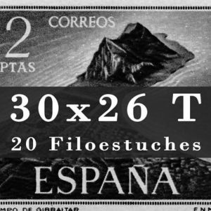 Filoestuches Antiguo Togall «T». Ancho:30mm Alto: 26mm Abierto