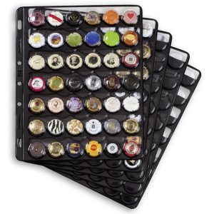 Hojas Leuchtturm COMPART 42 negras (chapas y placas de cava)