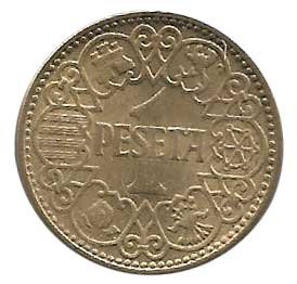 Moneda 001 peseta 1944. SC