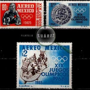 Serie de sellos México nº Aéreo 0261/63 (**)