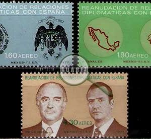 Serie de sellos México nº Aéreo 0425/27 (**)
