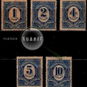 Serie de sellos México nº Taxa 0001/5 (*)