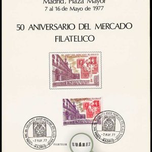 Hojas Recuerdo Nº 051. X Feria Nacional Sello. Con matasello