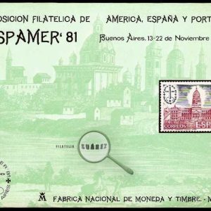 Hojas Recuerdo Nº 100. Espamer 81