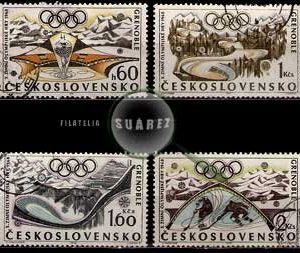 Serie de sellos Checoslovaquia deportes Nº 1615/18 (o)