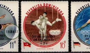 Serie de sellos Rep. Dominicana deportes Nº A-0151/53 (**)