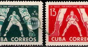 Serie de sellos Cuba deportes Nº 0663/64 (**)